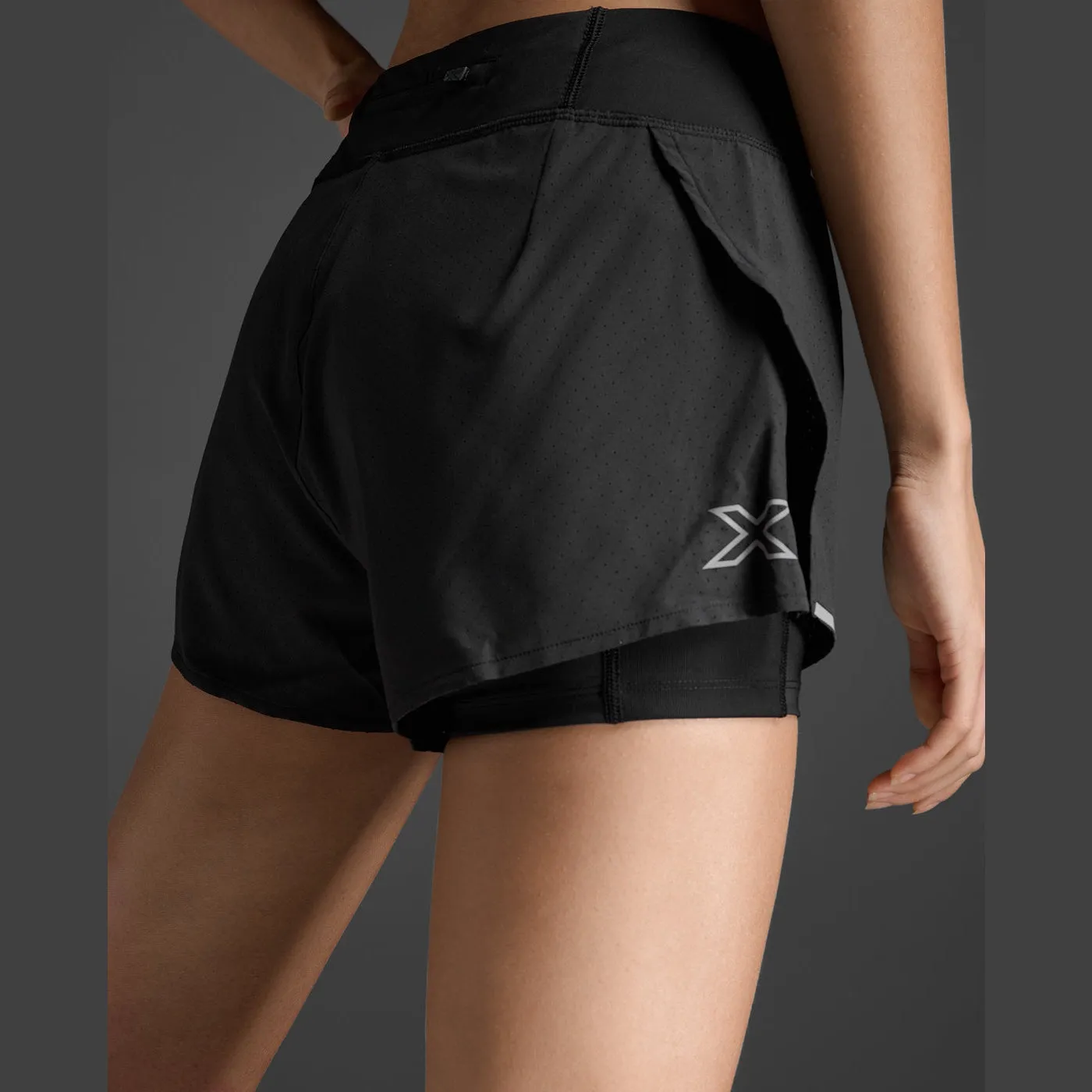 2XU Aero 2-in-1 4 Inch Short Women