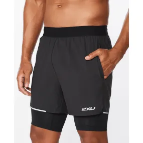 2XU Aero 2-in-1 5 Inch Shorts Mens