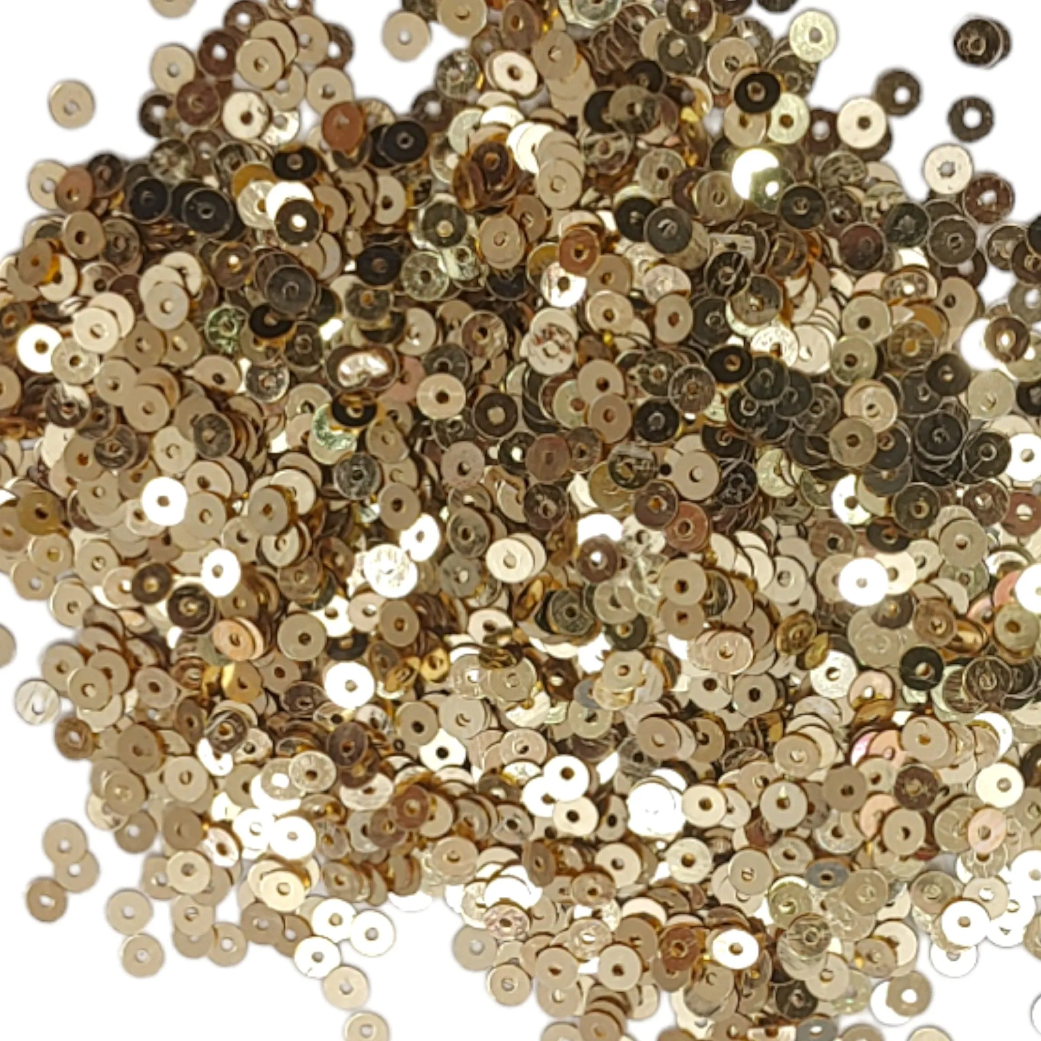 4mm Round Disk Sequin Shine Glitter Sitara For Craft Or Decoration - 100 Gram