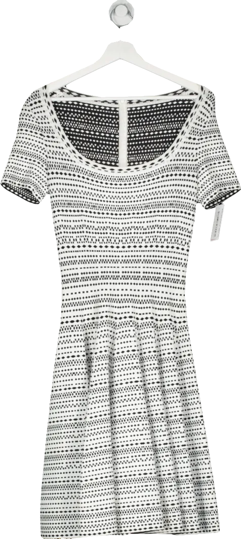 ALAIA White Fit And Flare Dress UK 10