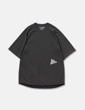 And Wander Power Dry Jersey Raglan T-shirt - Charcoal Grey