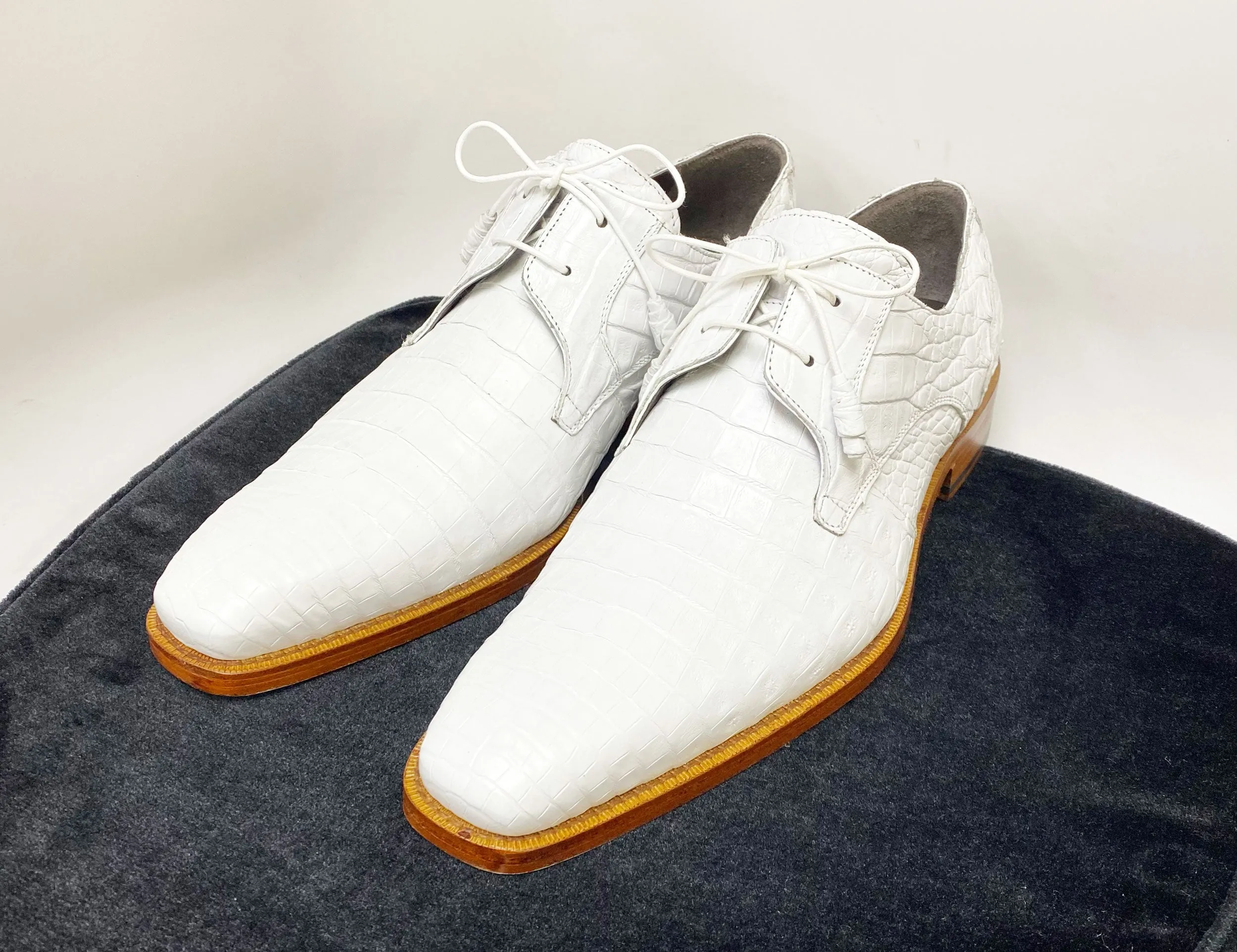 Anderson Crocodile Oxford White