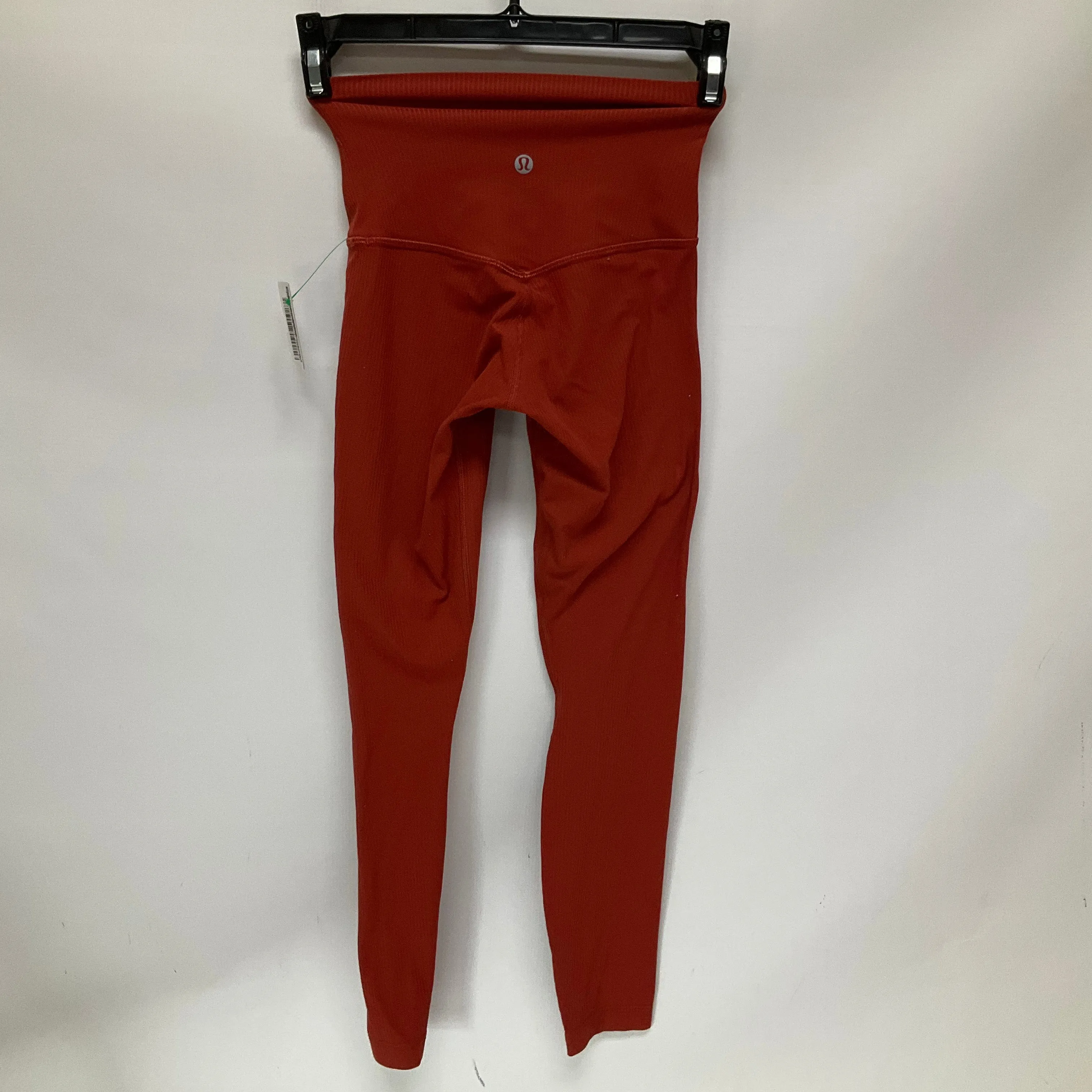 Athletic Leggings By Lululemon In Red, Size: 0