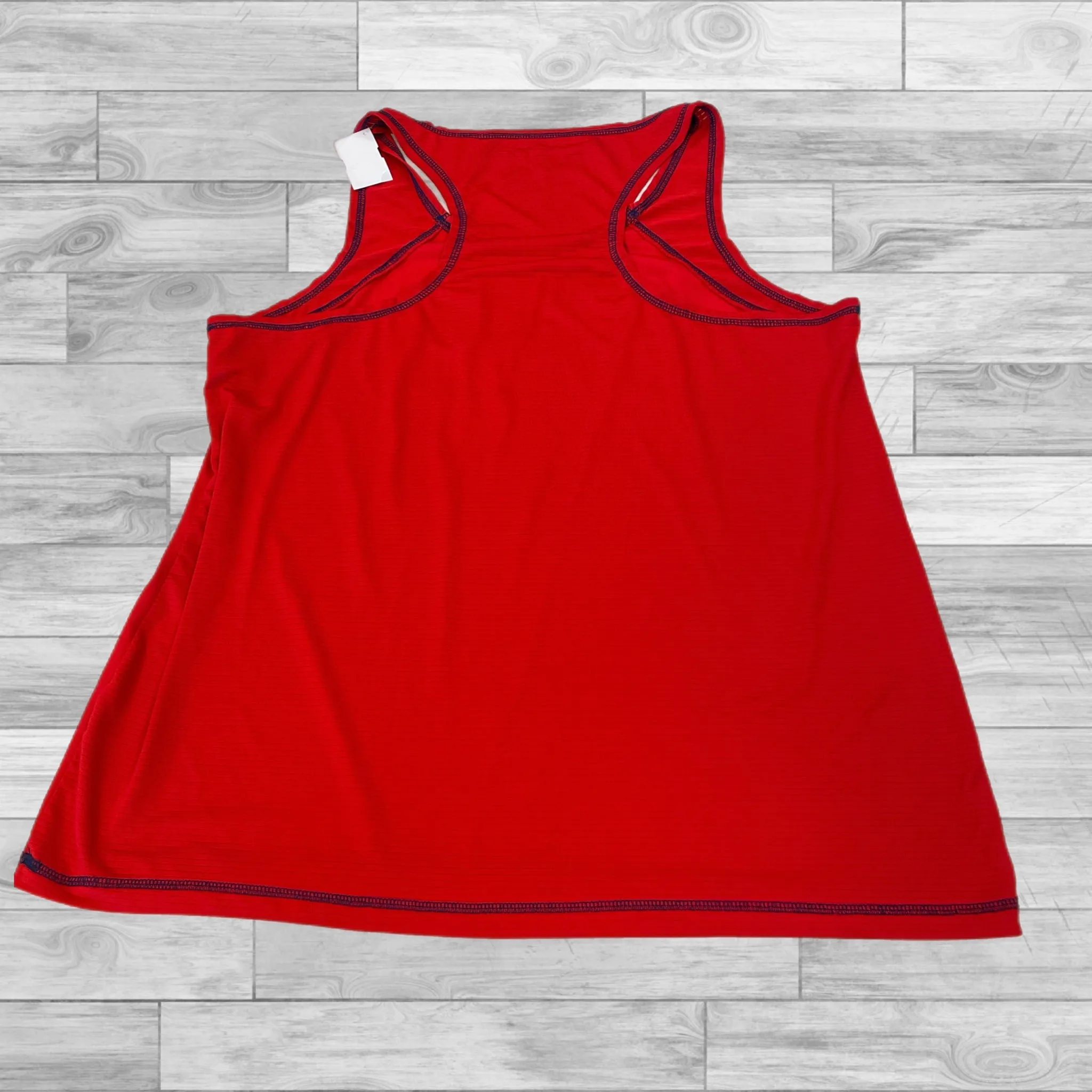 Athletic Tank Top By Clothes Mentor In Red, Size: Xxl