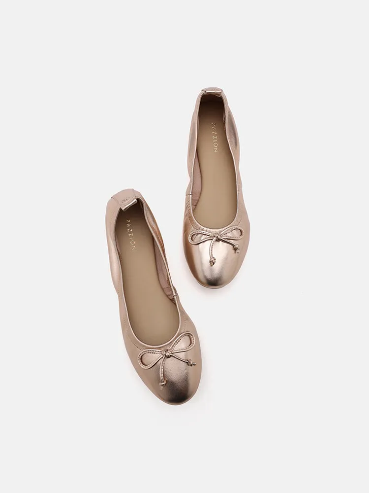 Avery Bow Covered Flats