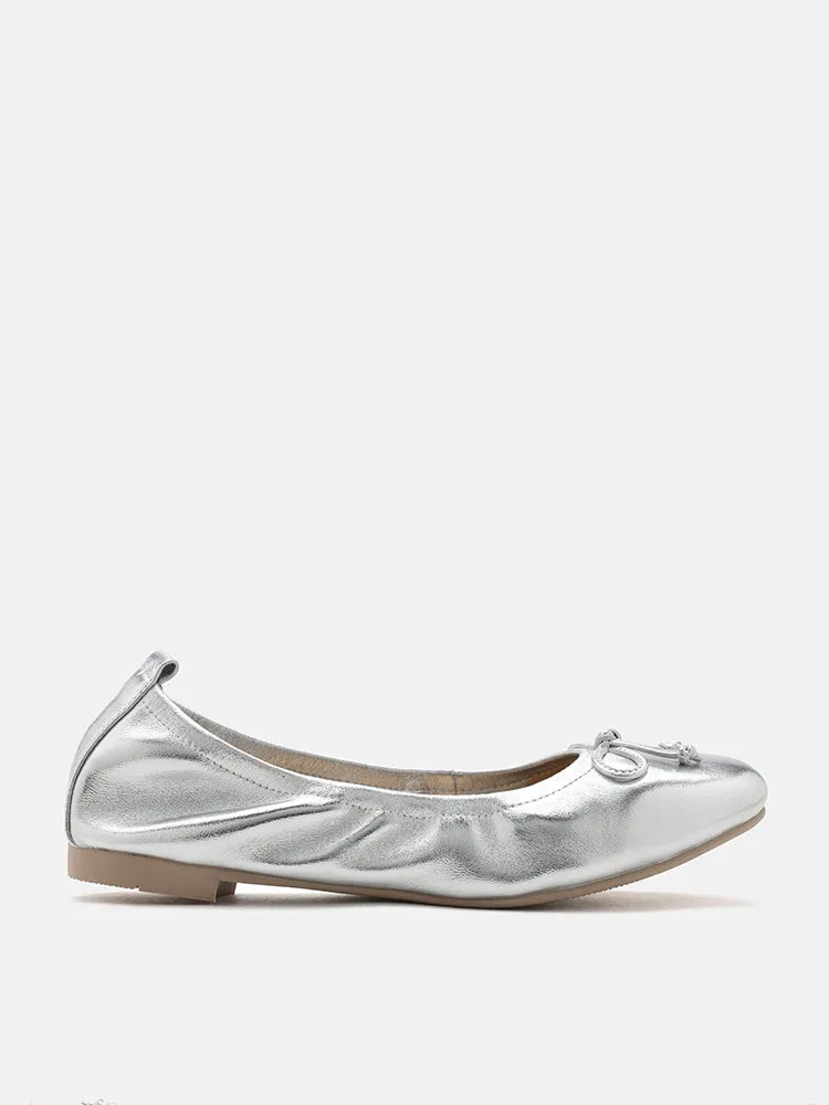 Avery Bow Covered Flats