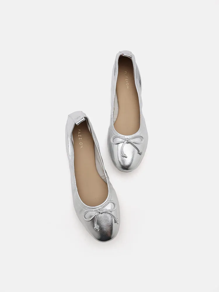 Avery Bow Covered Flats