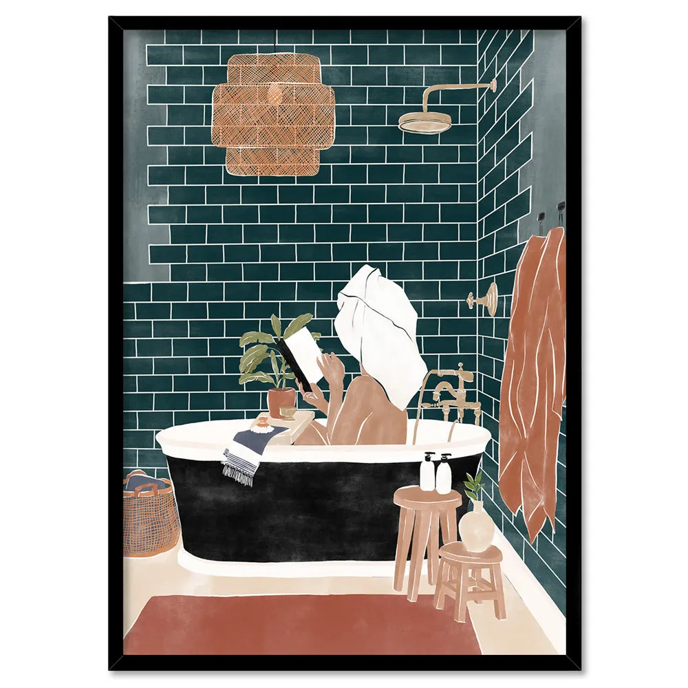 Bathroom Bliss - Art Print by Ivy Green Illustrations