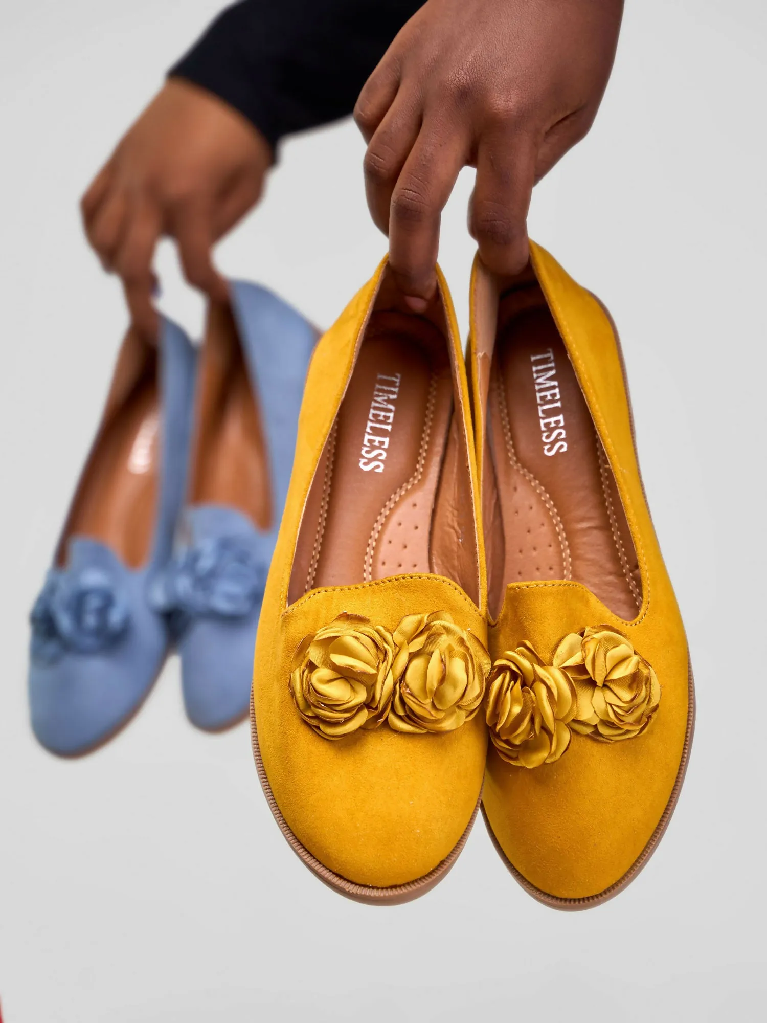 Be Unique Timeless Flowerhead Loafers- Mustard / Yellow