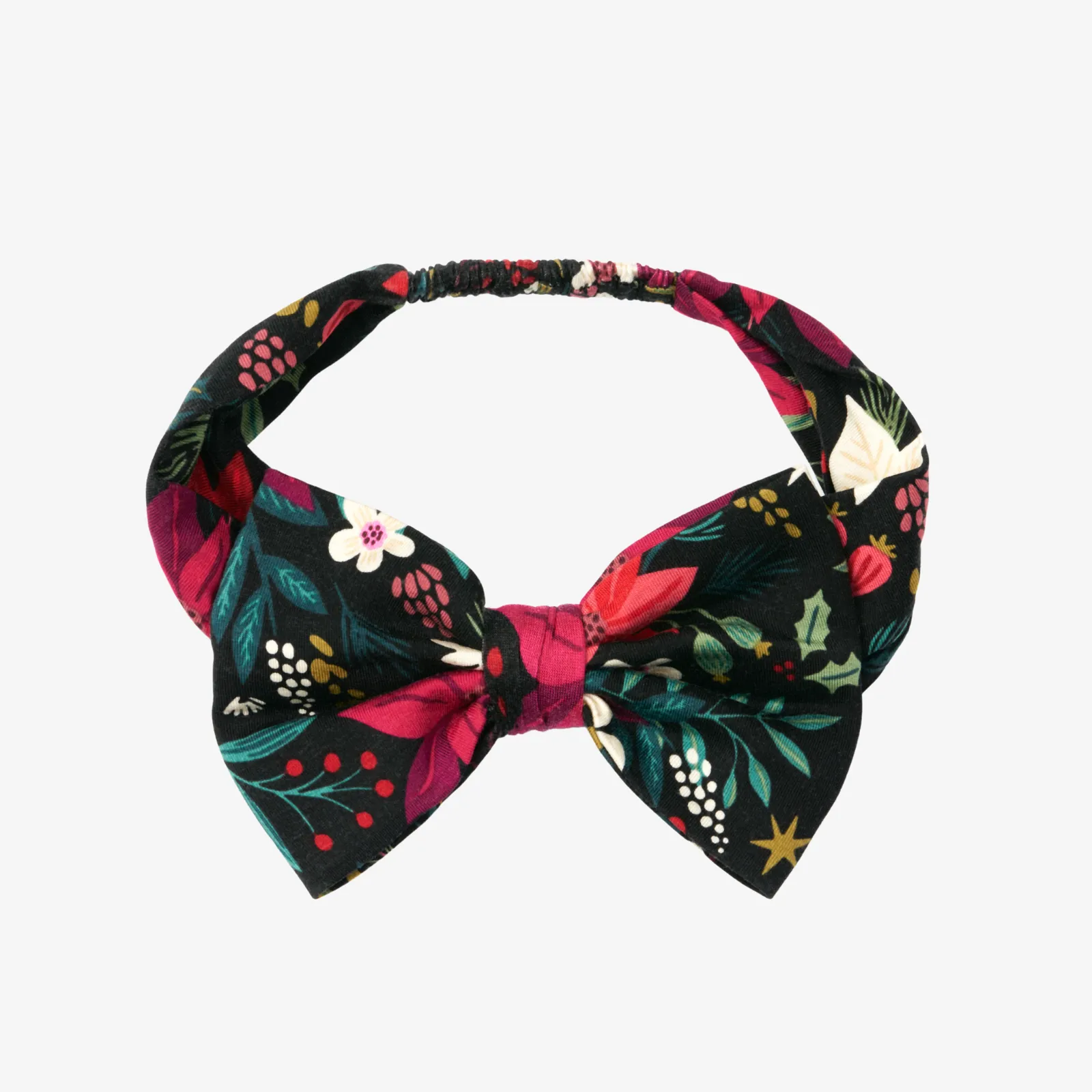 Berry Merry Luxe Bow Headband