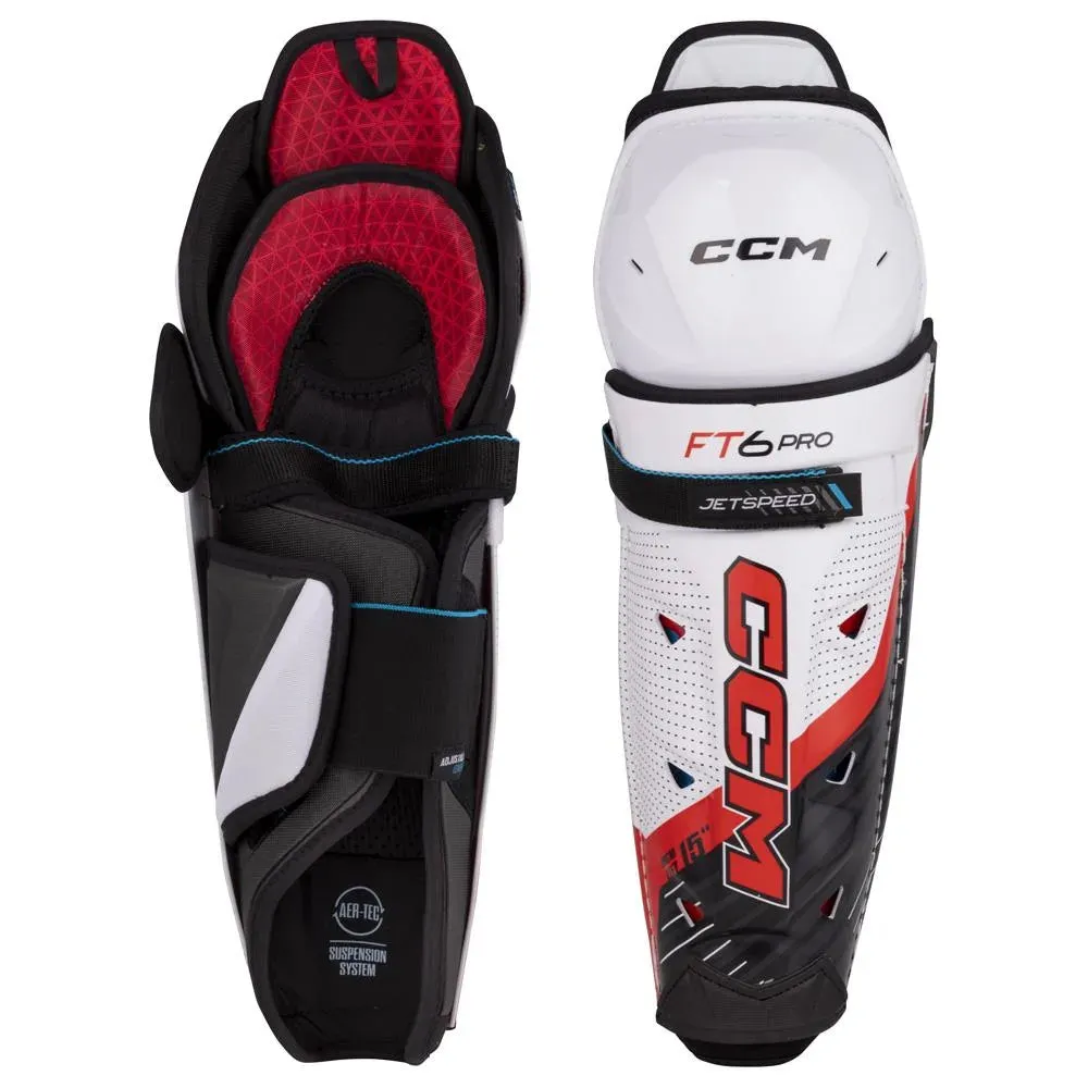 CCM Jetspeed FT6 Pro Senior Hockey Shin Guards