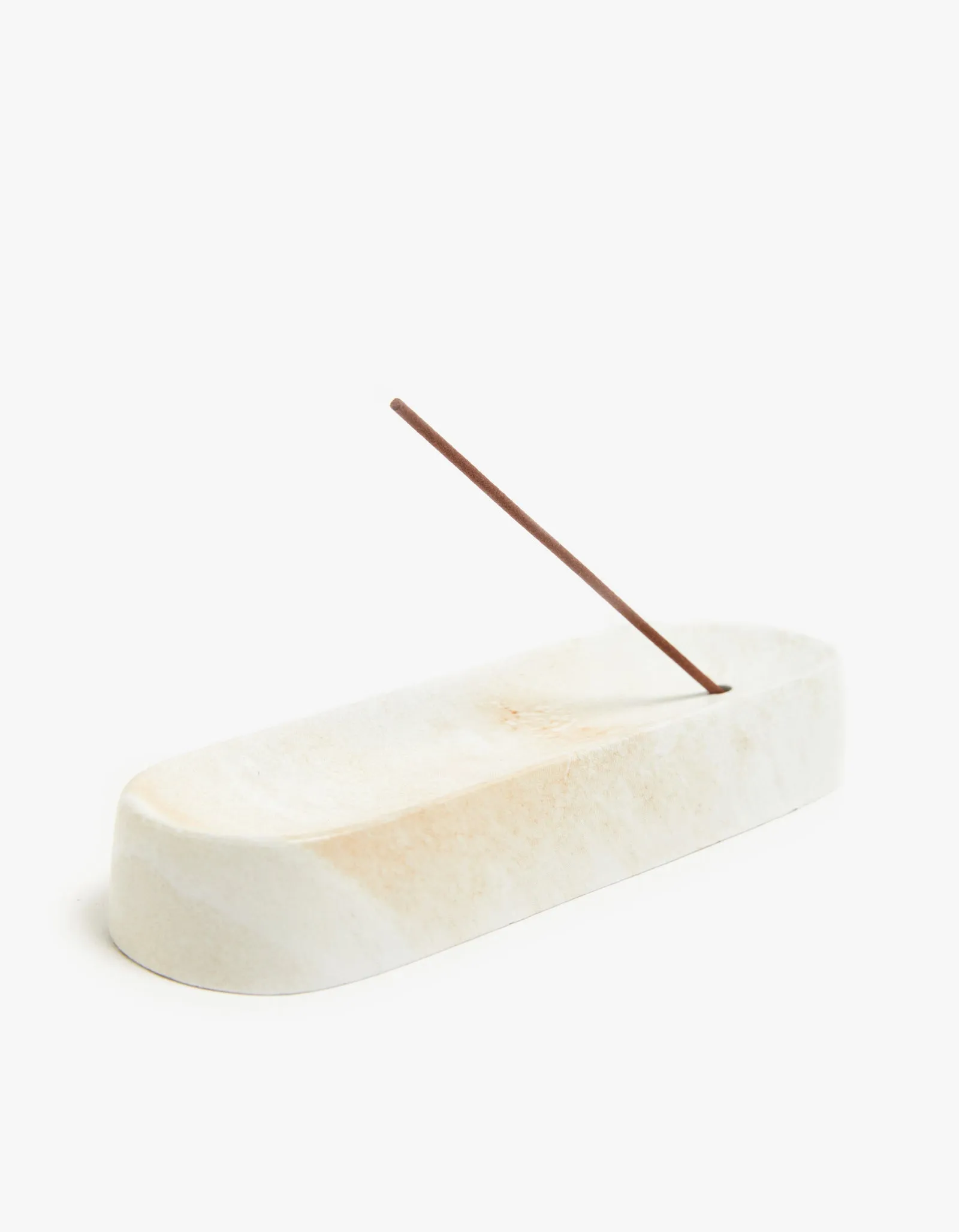 Ceramic Incense Holder - White