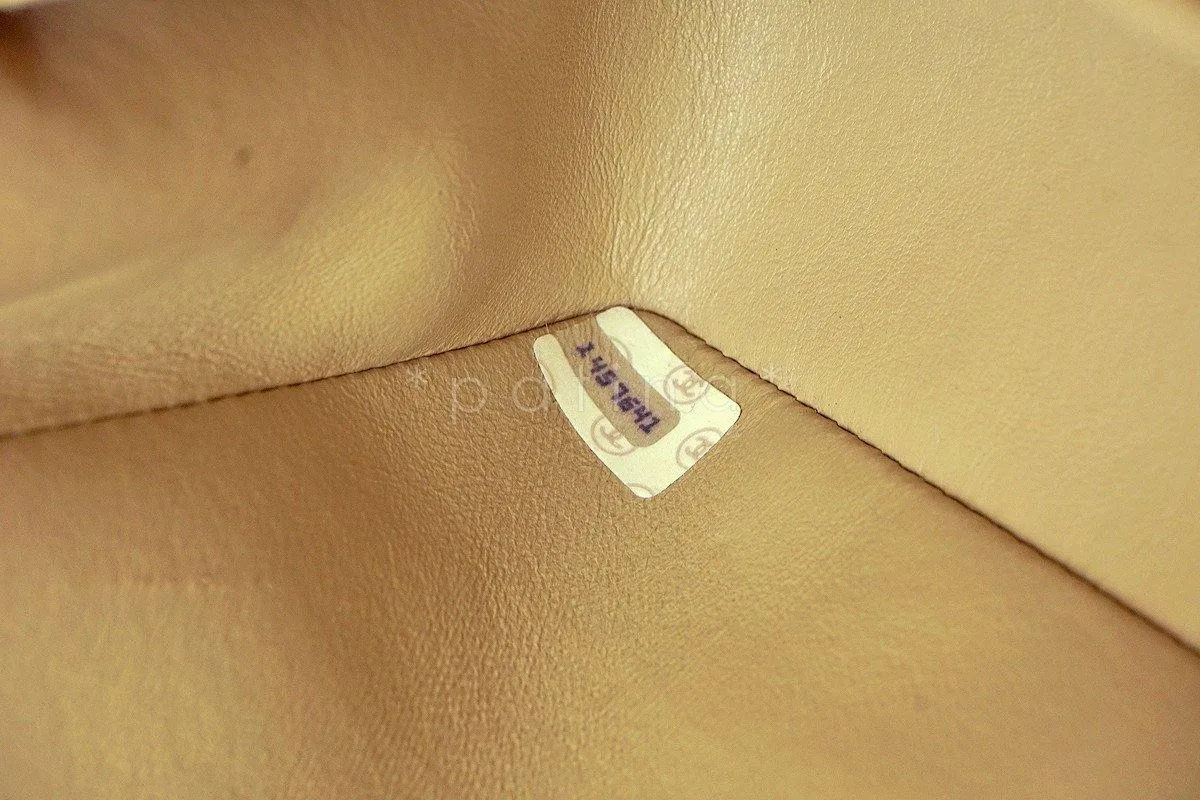 Chanel Beige Lambskin Medium-Small Classic 2.55 Double Flap Bag