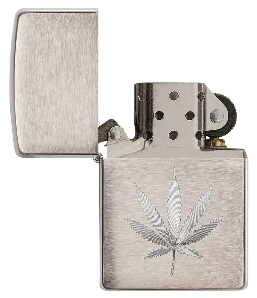 Chrome Marijuana Leaf Design