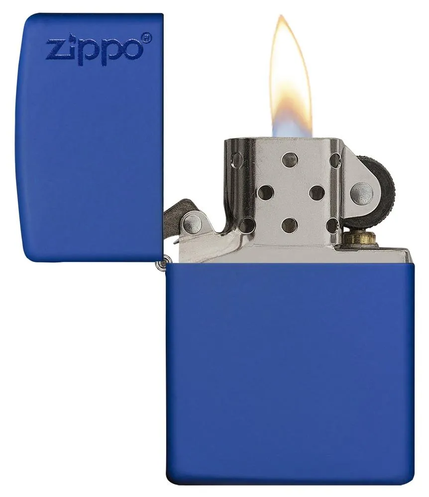 Classic Royal Blue Matte Zippo Logo