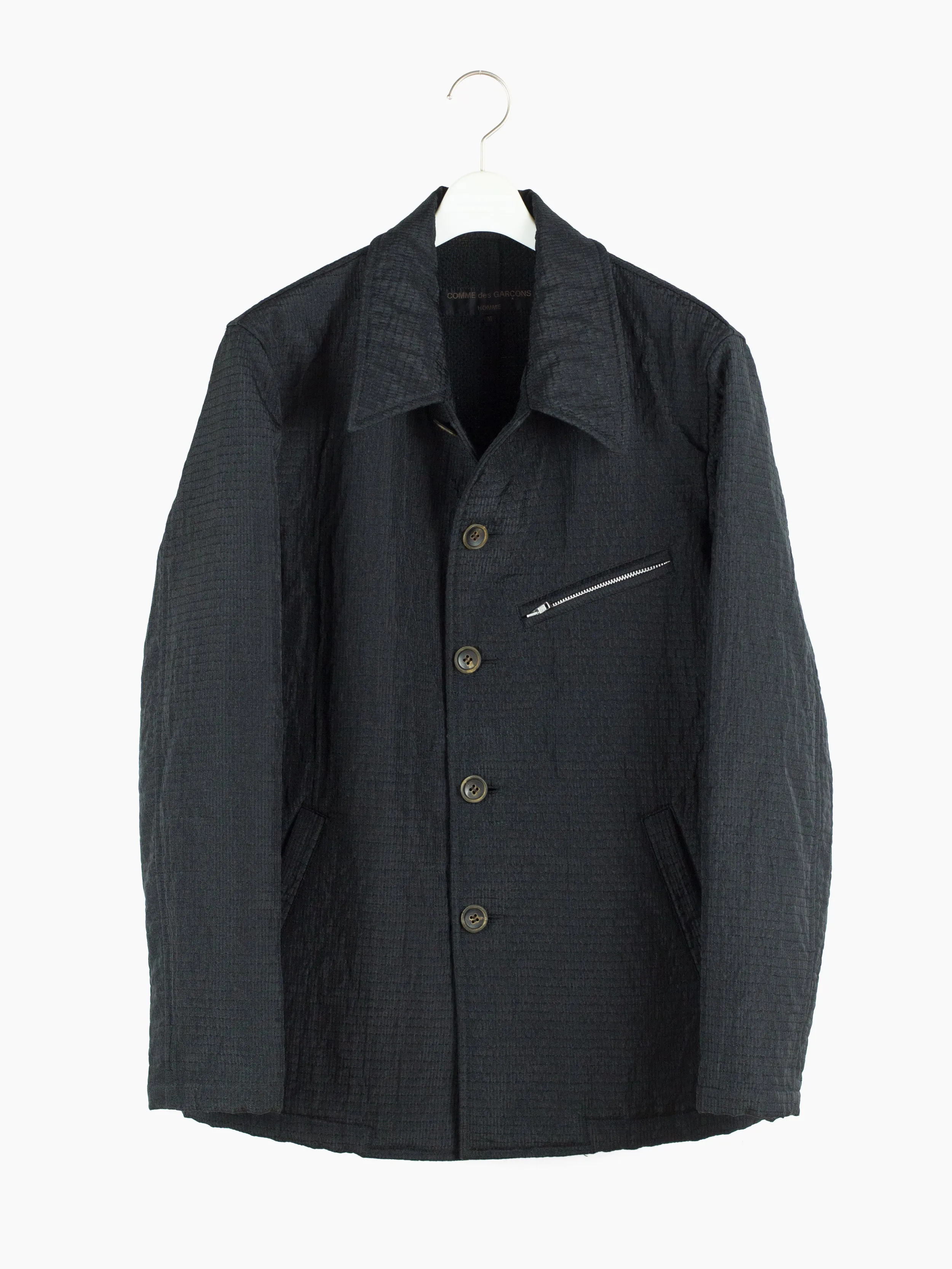 Comme des Garçons Homme 2002 Sashiko Textured Deck Jacket