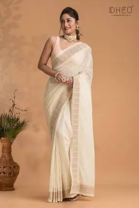 Crocus - Exclusive Chiffon Georgette Saree