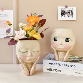 Face Head Planter