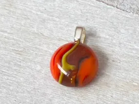 Fused Glass mini pendant~Meet me at Sunset