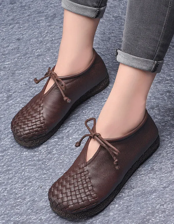 Handmade Woven Retro Women's Flats