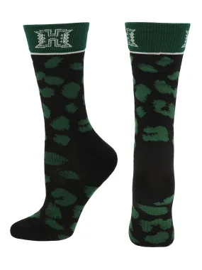 Hawaii Rainbow Warriors Socks Womens Savage Crew Socks