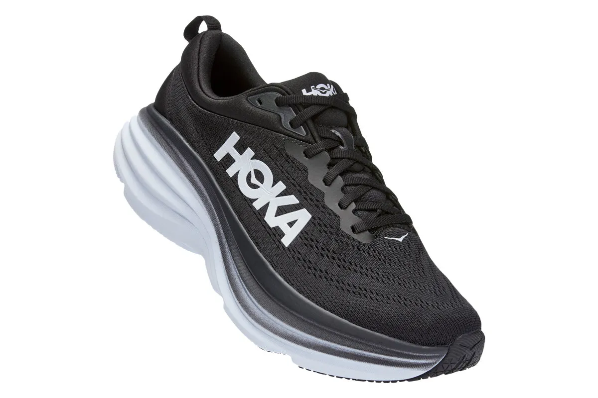 Hoka Bondi 8 2E Black/White Mens