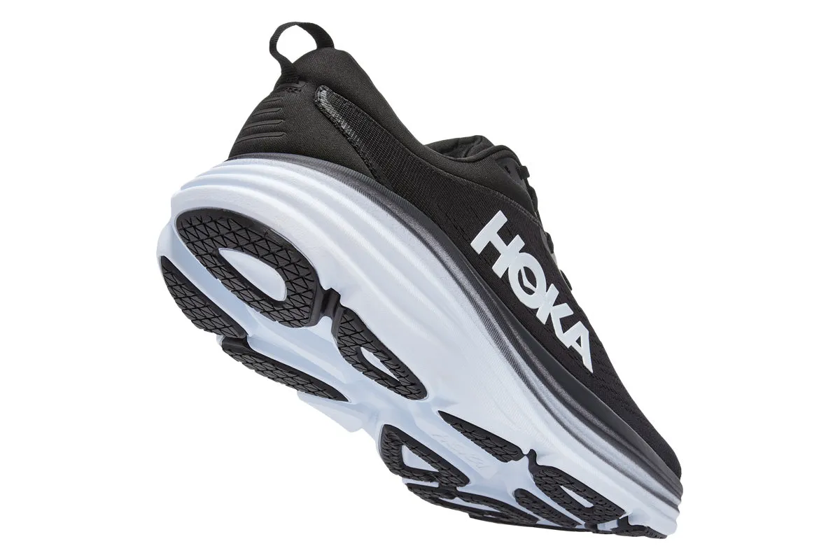 Hoka Bondi 8 2E Black/White Mens