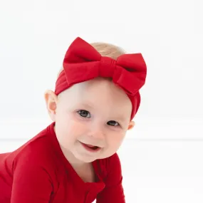 Holiday Red Luxe Bow Headband