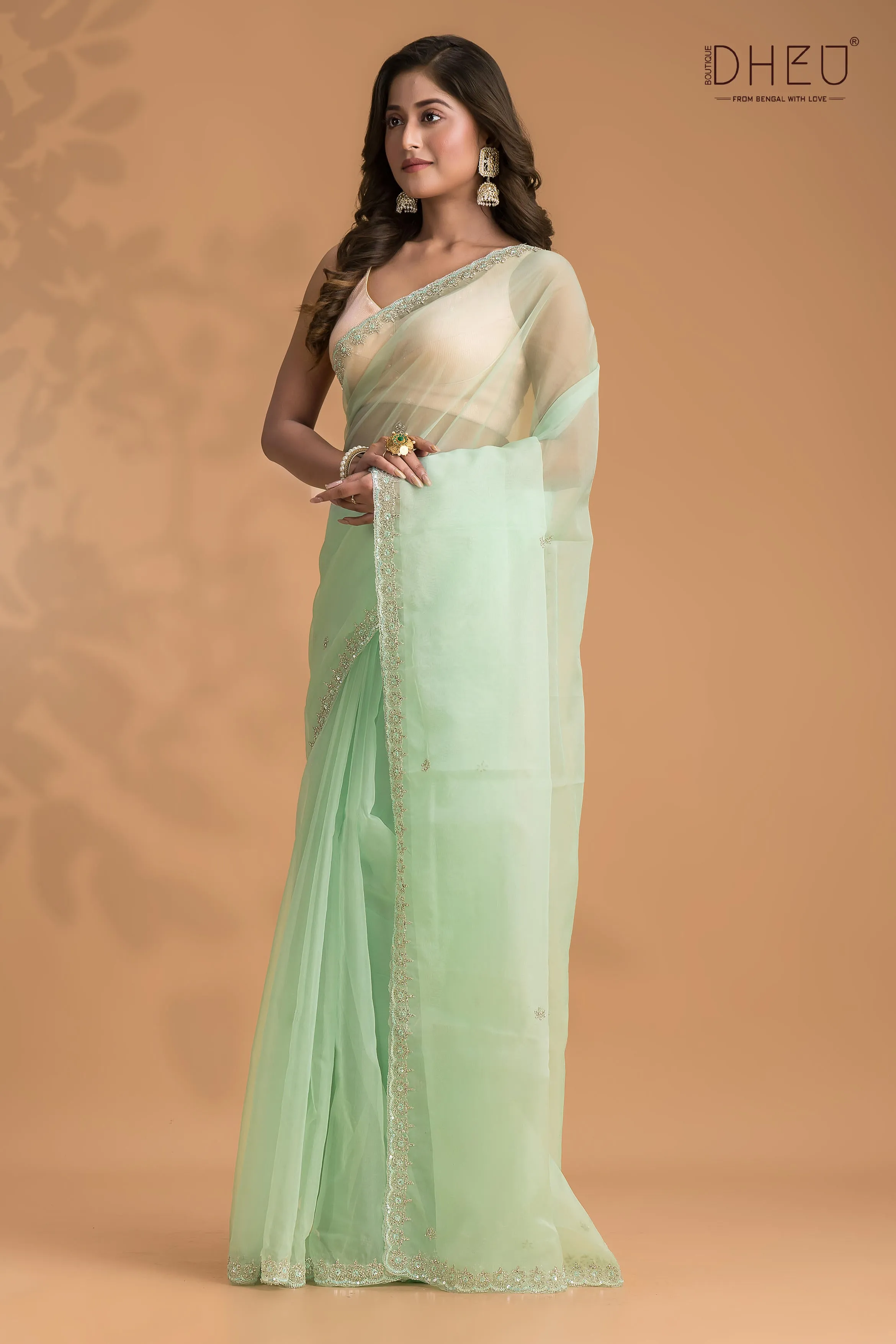 Iris - Designer Chiffon Silk Saree