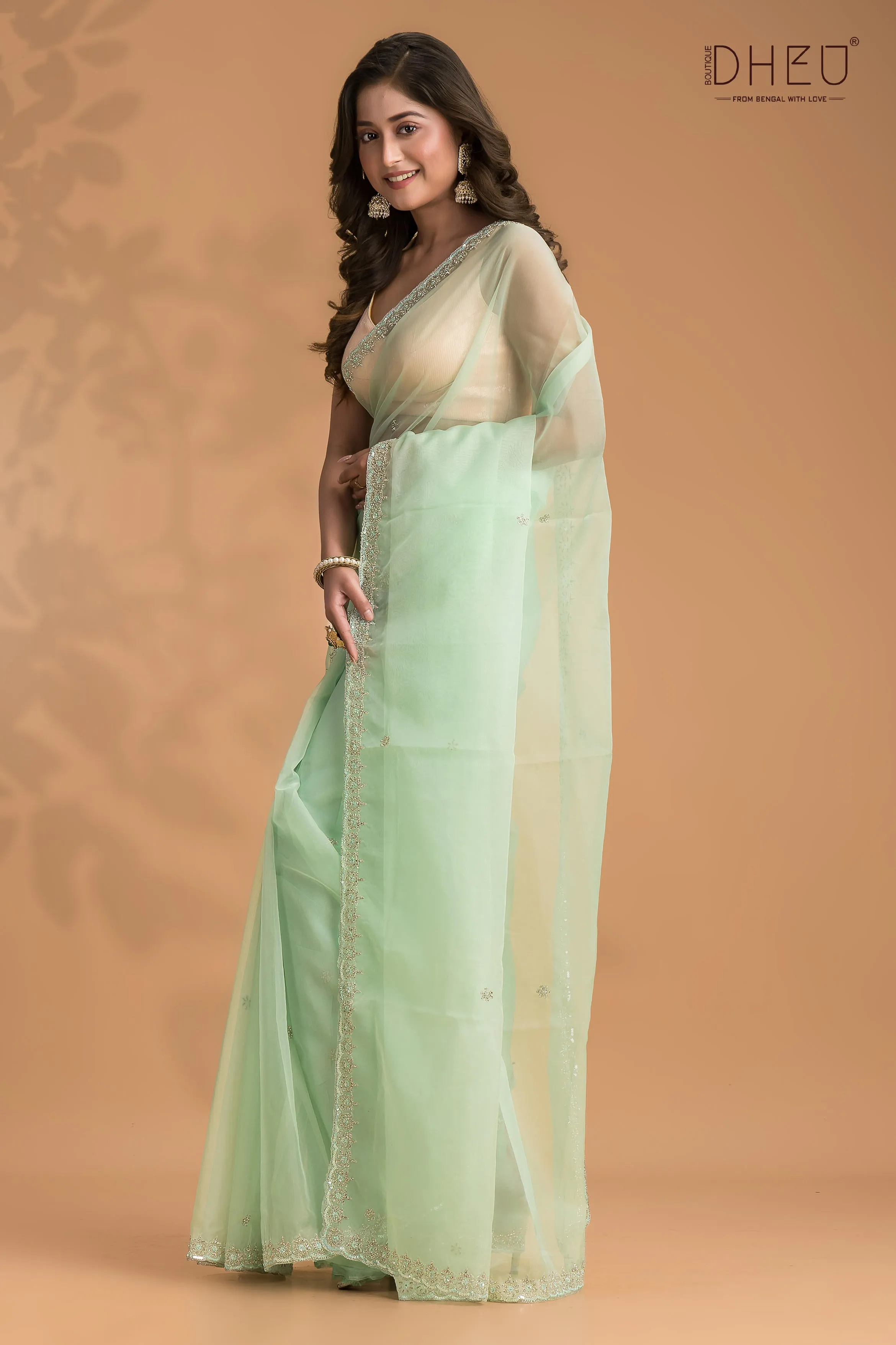 Iris - Designer Chiffon Silk Saree