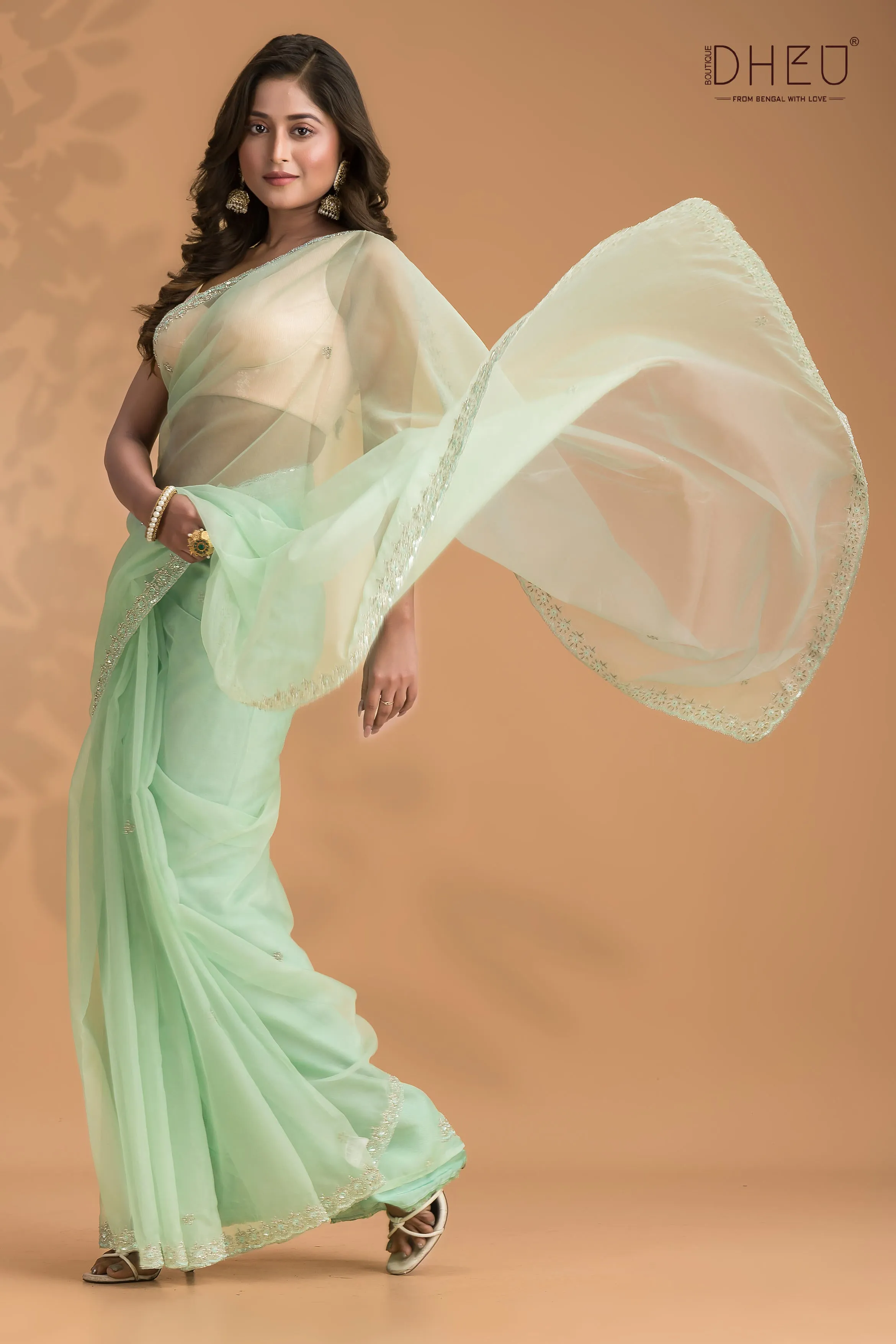 Iris - Designer Chiffon Silk Saree