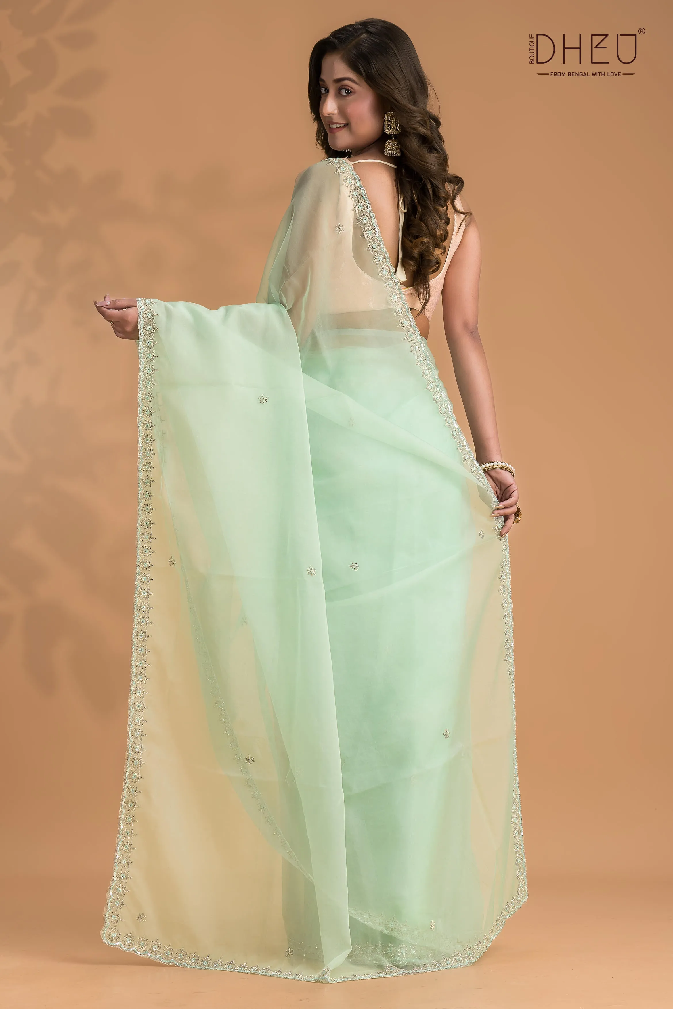 Iris - Designer Chiffon Silk Saree