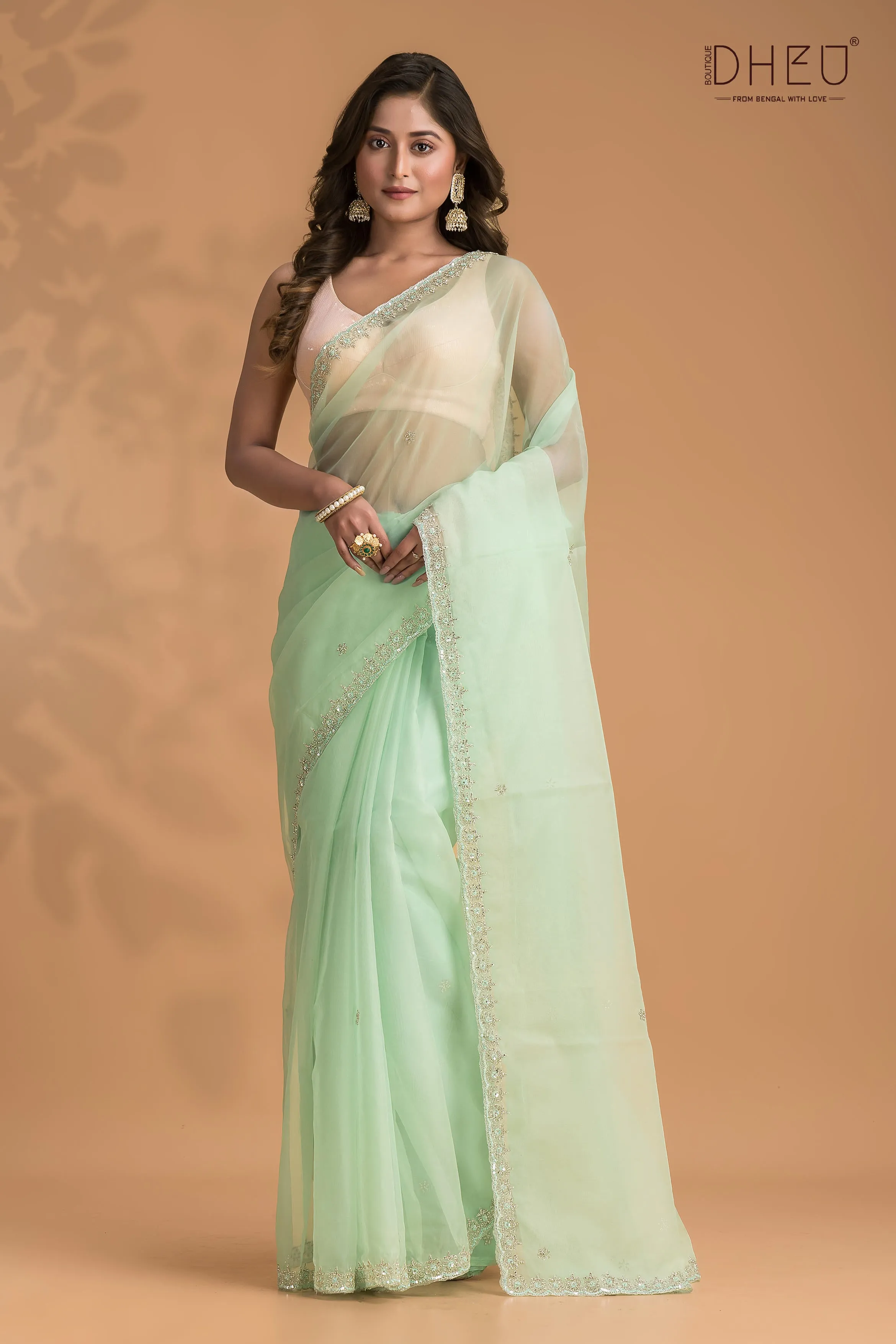 Iris - Designer Chiffon Silk Saree