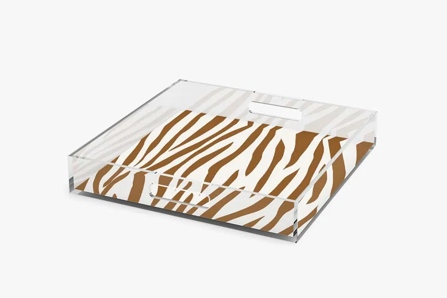 Jungle Stripe Acrylic Tray