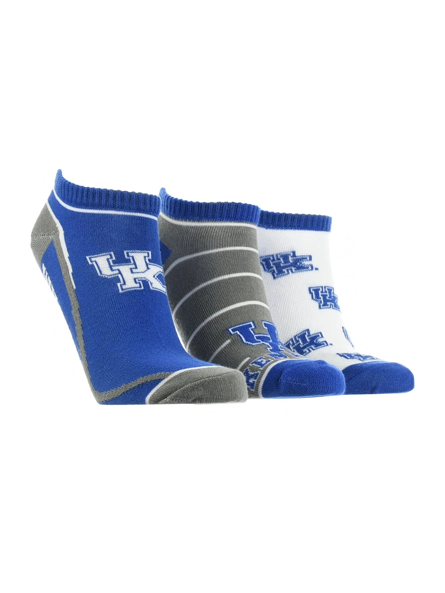 Kentucky Wildcats No Show Socks Full Field 3 Pack