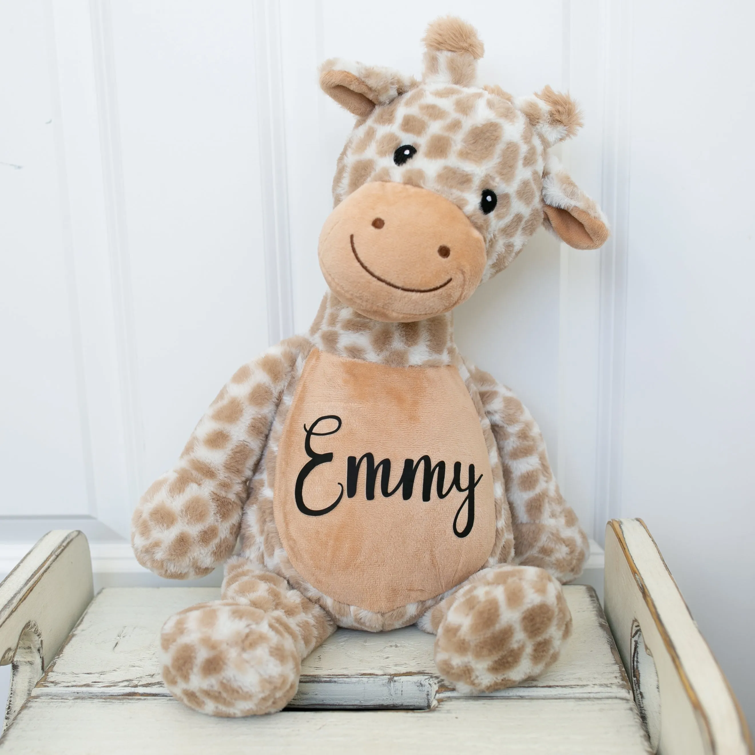 Large Personalised Giraffe Teddy