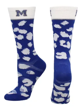 Memphis Tigers Socks Womens Savage Crew Socks