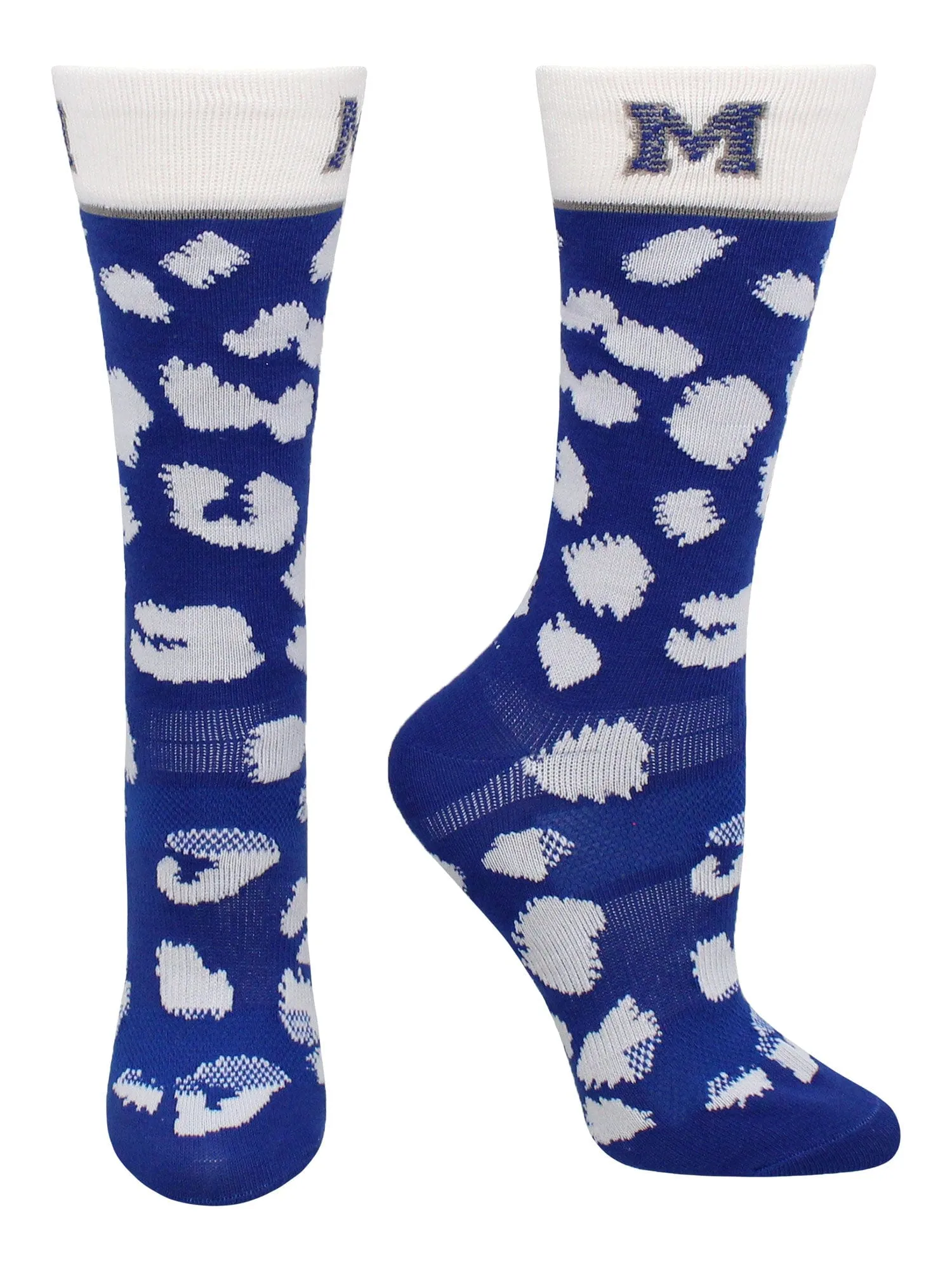 Memphis Tigers Socks Womens Savage Crew Socks