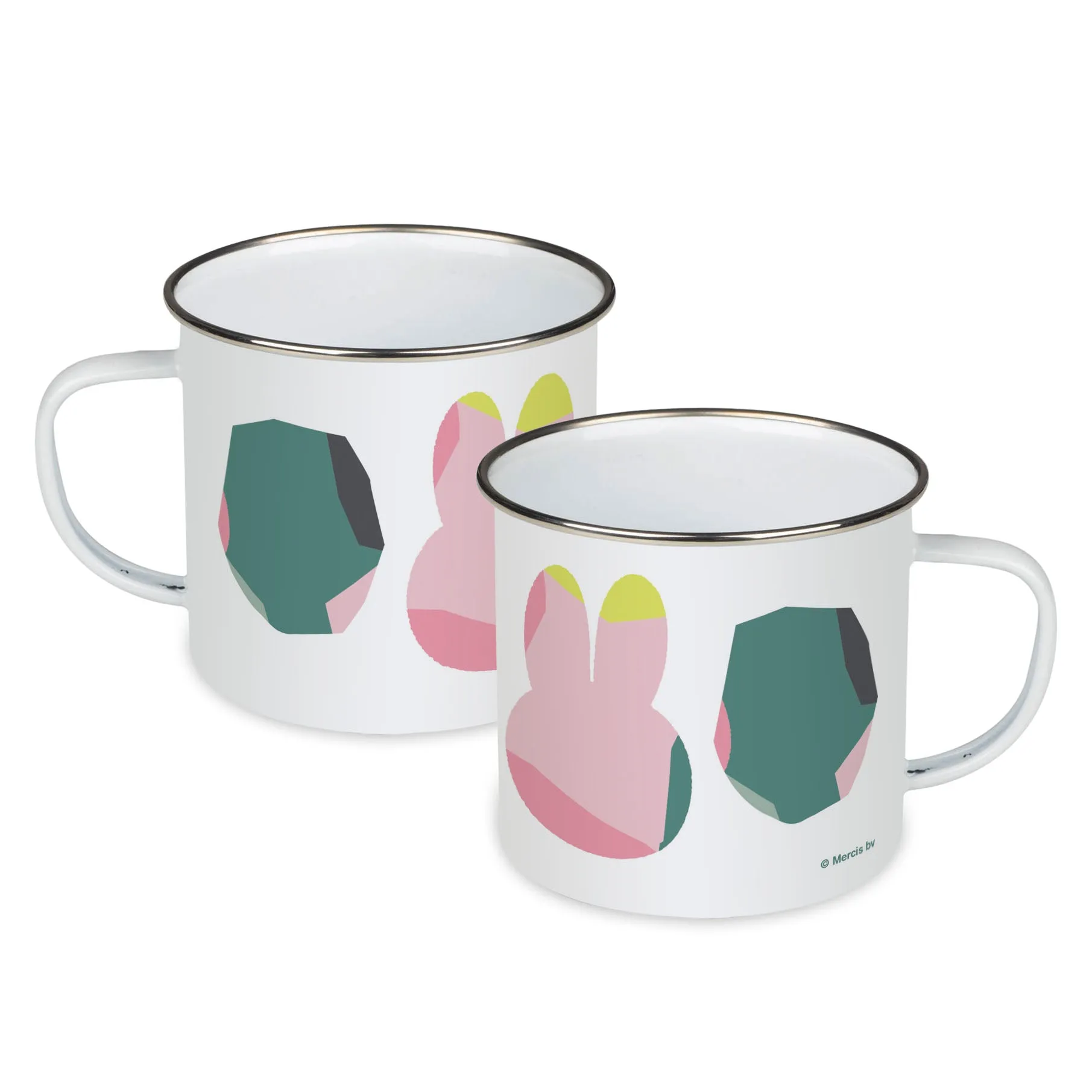 miffy floral expression pink pattern enamel mug