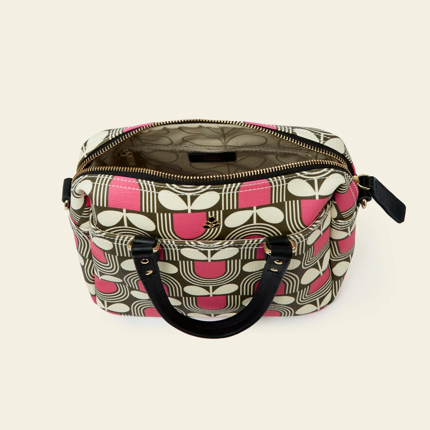 Mini Flynn Crossbody - Striped Tulip Fuchsia