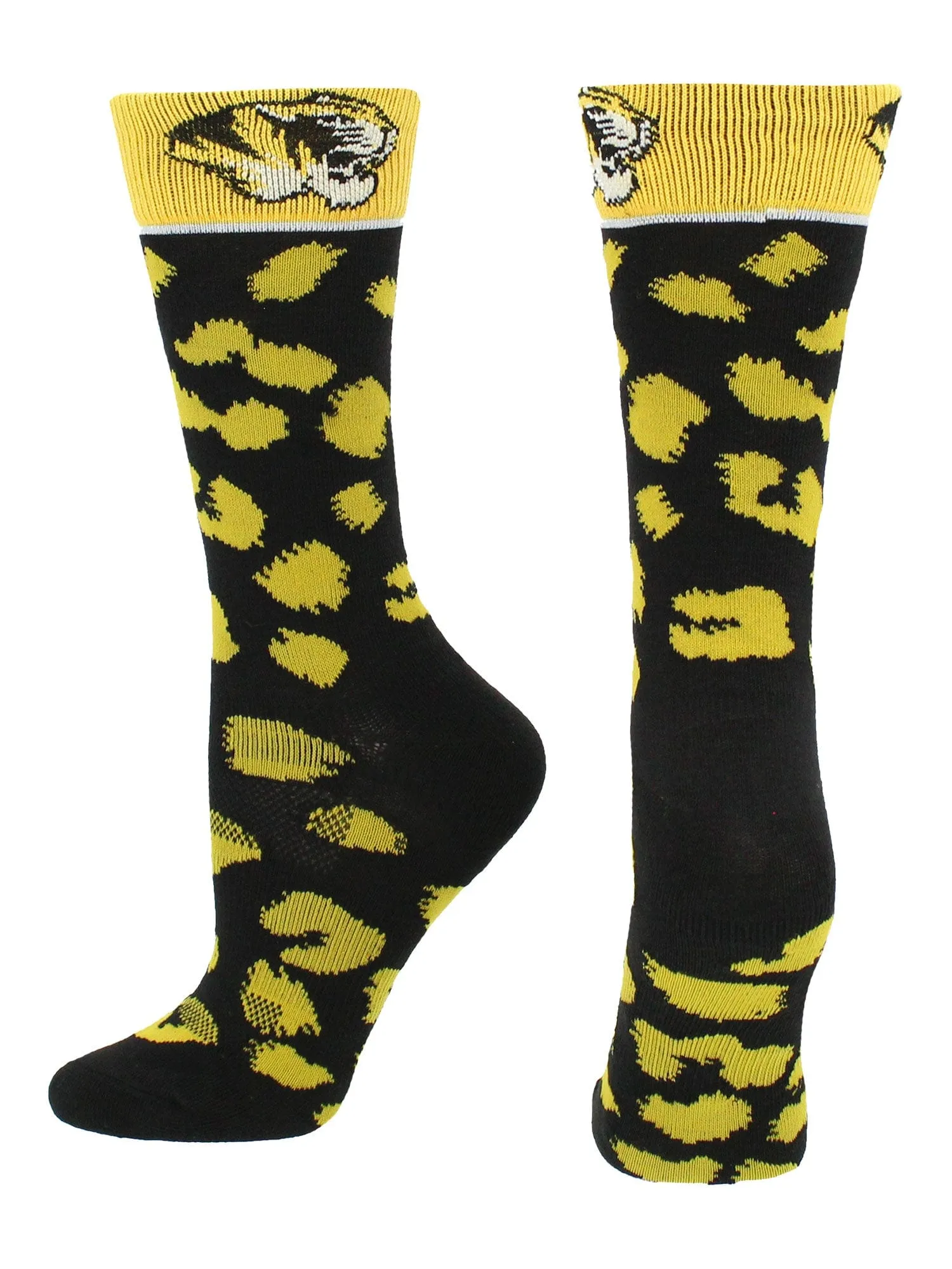 Missouri Tigers Socks Womens Savage Crew Socks