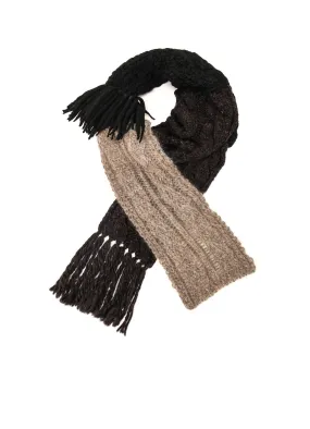 PATCHED KNITTED SCARF