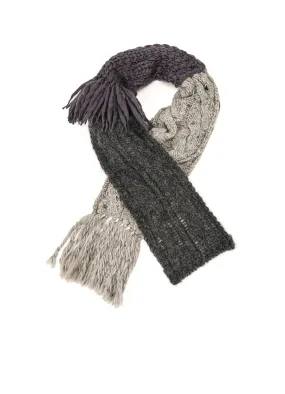 PATCHED KNITTED SCARF