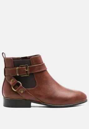 Pectra Buckled Chelsea Boots