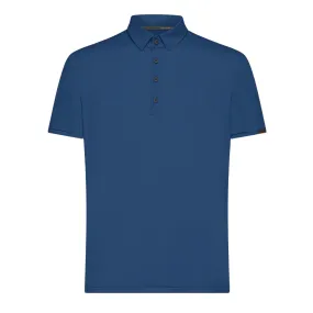 Polo Uomo RRD Oxford Logo Blu Royal (063)