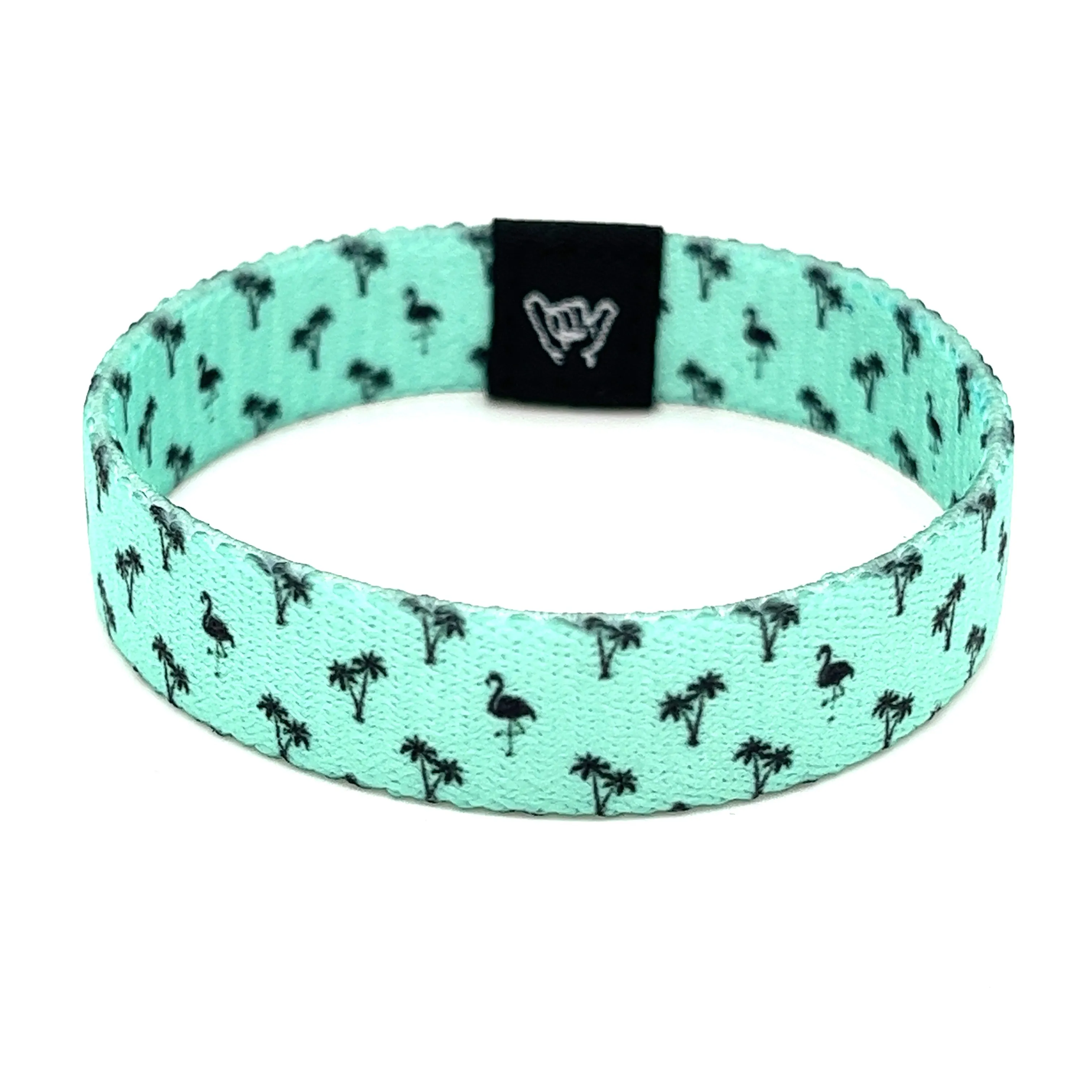 Preppy Flamingo Wristband Bracelet