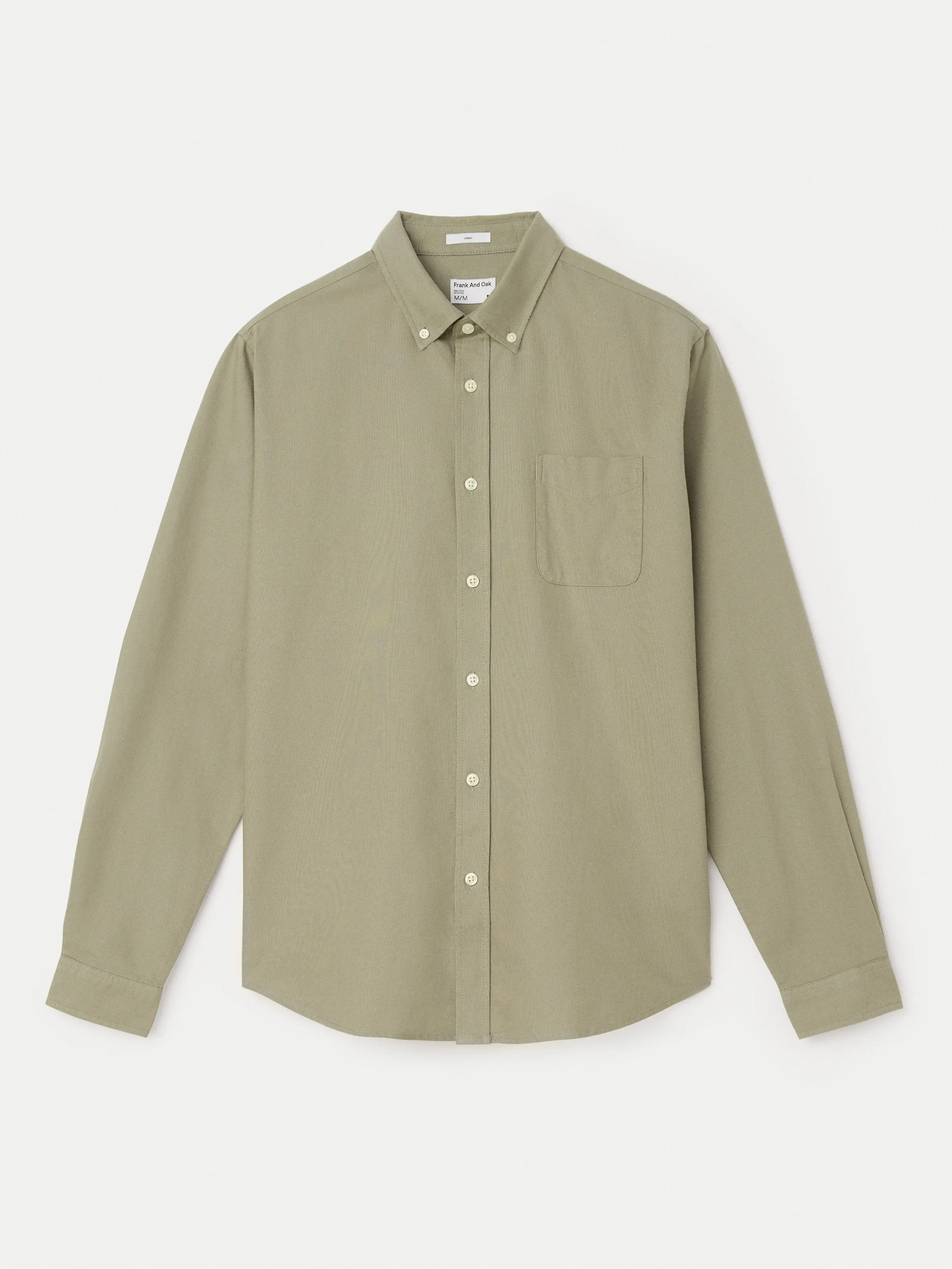 The Jasper Oxford Shirt in Vetiver Green