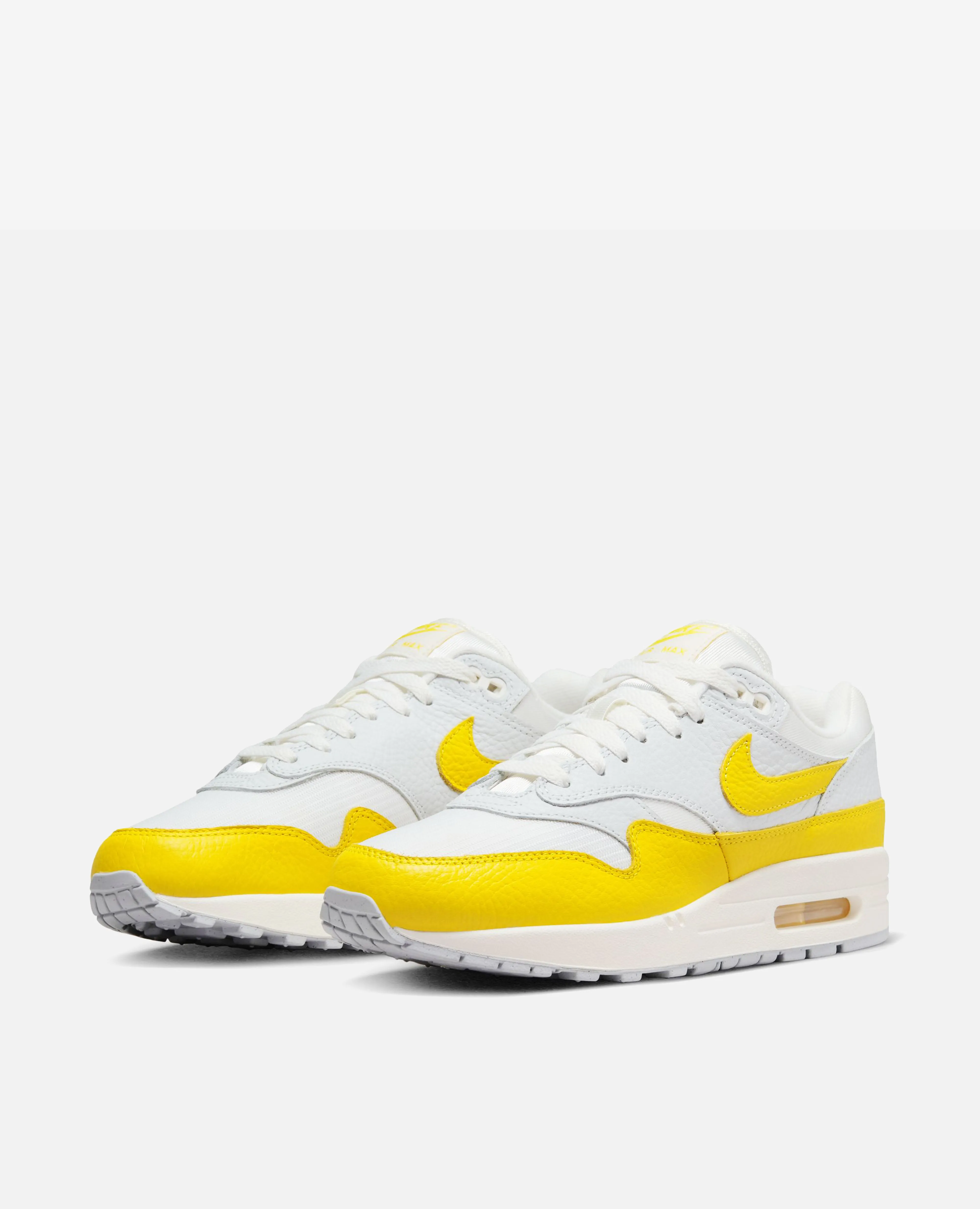 WMNS Nike Air Max 1 (Photon Dust/Tour Yellow-Wolf Grey-Sail)